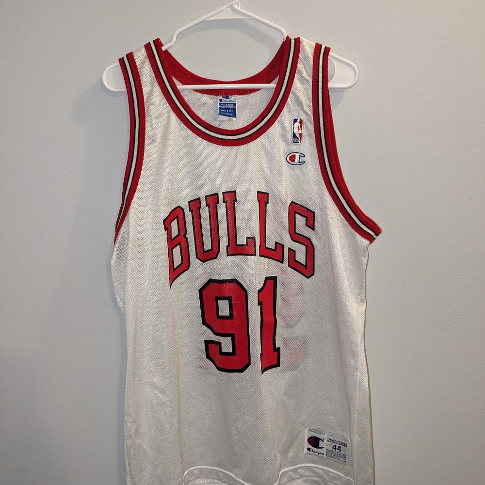 Vintage Champion Dennis Rodman Chicago Bulls Jersey - Size 44